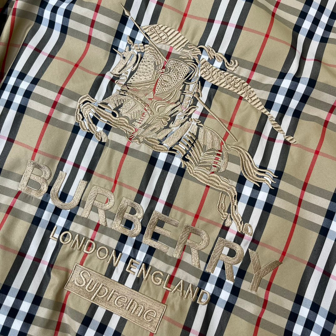 Supreme & burberry jacket