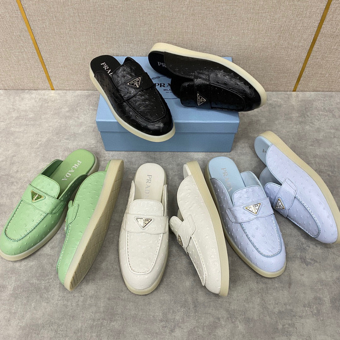 Leather prad sandals