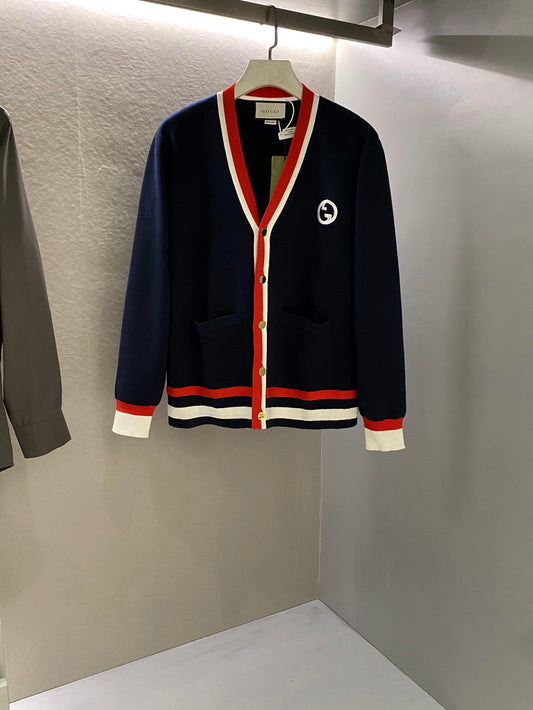 GG  V-neck knitted cardigan