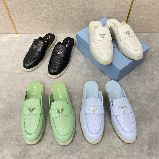 Leather prad sandals